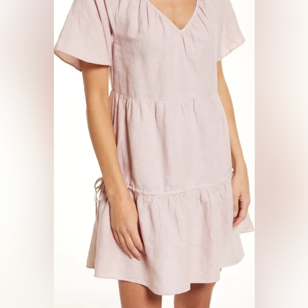 Madewell linen blend lorelei minidress NWT